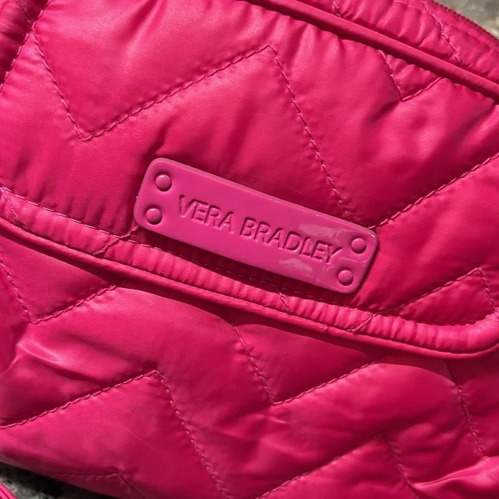 Vera Bradley Pink Nylon Quilted crossbody EUC